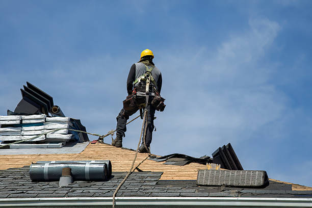 Professional Gutter Installation technician working in Tyro, NC